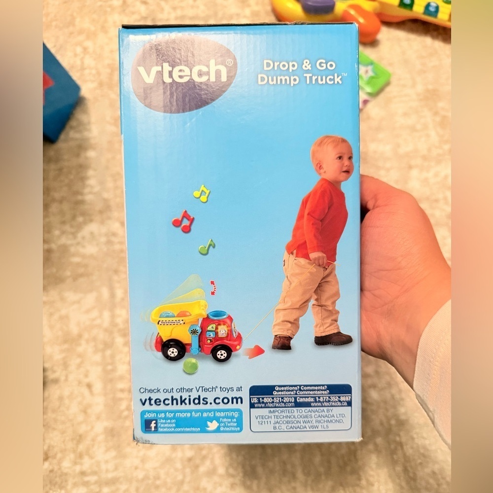 VTech Colorful Drop and Go Dump Truck Toy 6-36 months -NWT - Picture 3 of 5